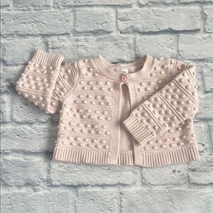 Pink Popcorn Cardigan